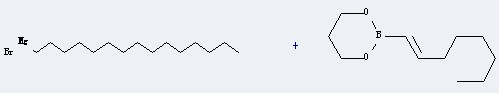 The Magnesium,bromopentadecyl- and (E)-2-(1-octenyl)-1,3,2-dioxaborinane